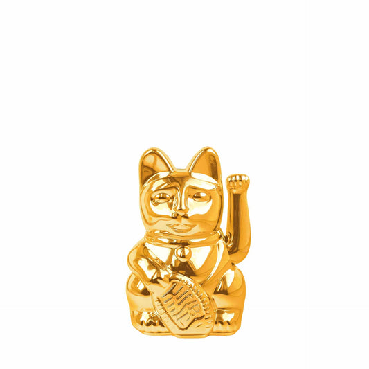 Glänzende goldene Glückskatze „Mahetia“
