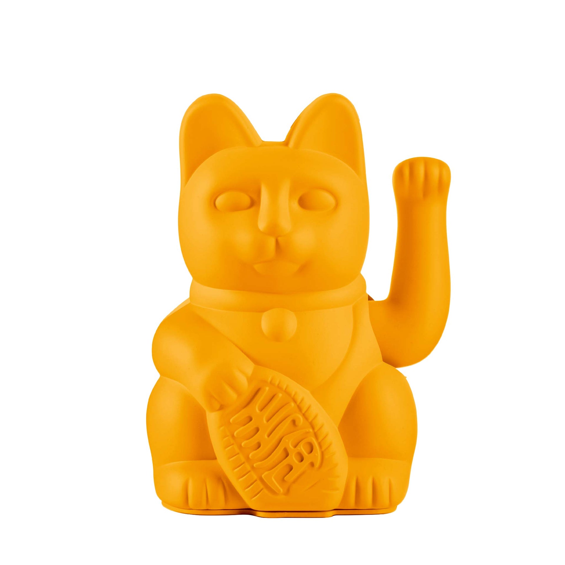 Chat Chanceux Jaune Profond