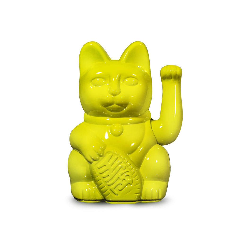 Chat Chanceux Jaune Glossy Miami Nights