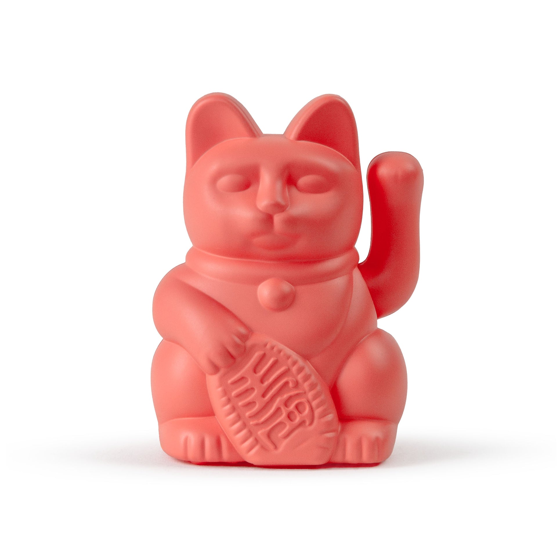 Mini Chat Chanceux Solaire Orange Néon