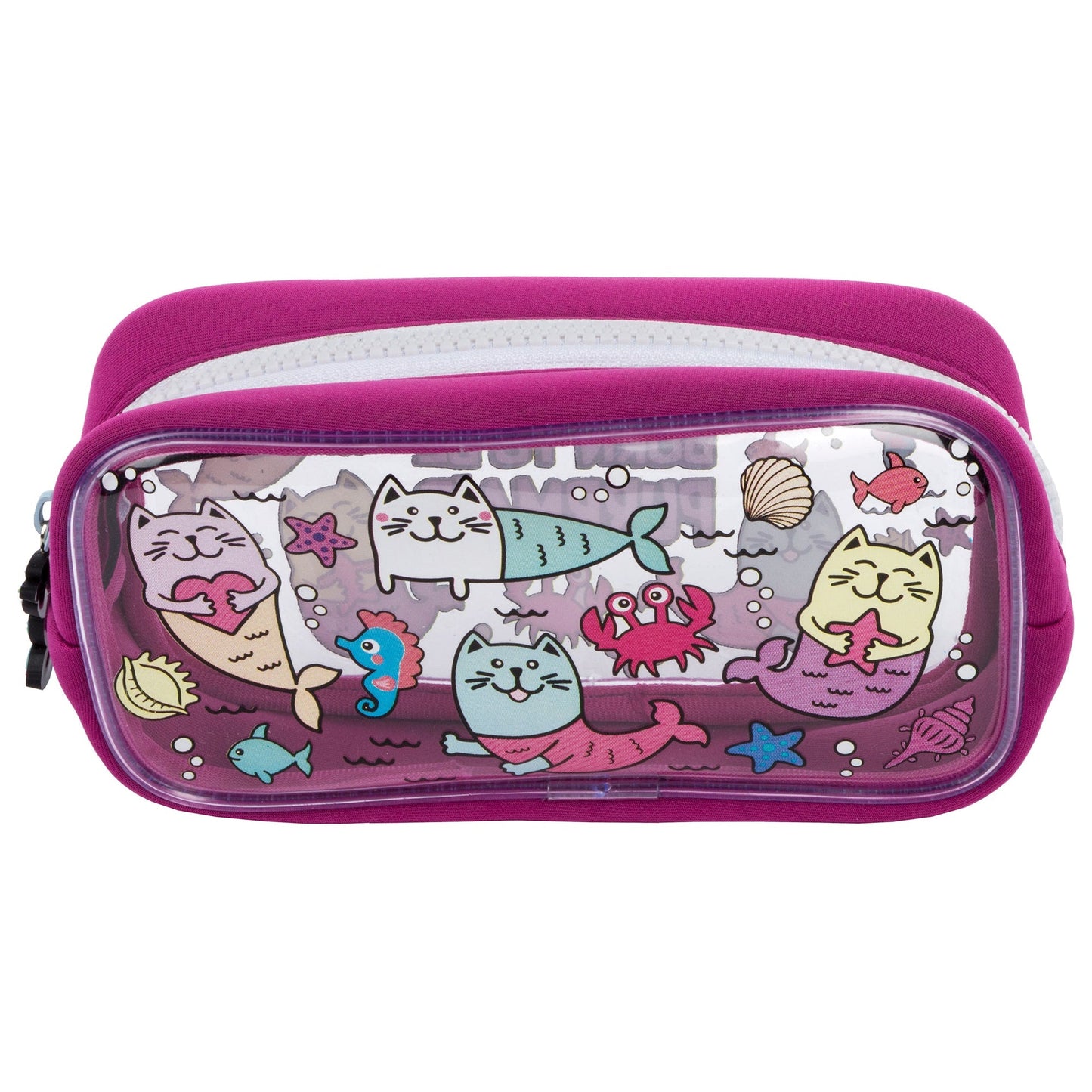 Trousse scolaire – PVC – chat sirène