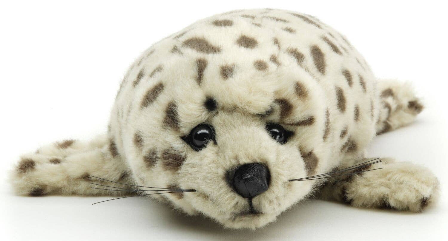 Peluche phoque à pois gris phoque Uni Toys