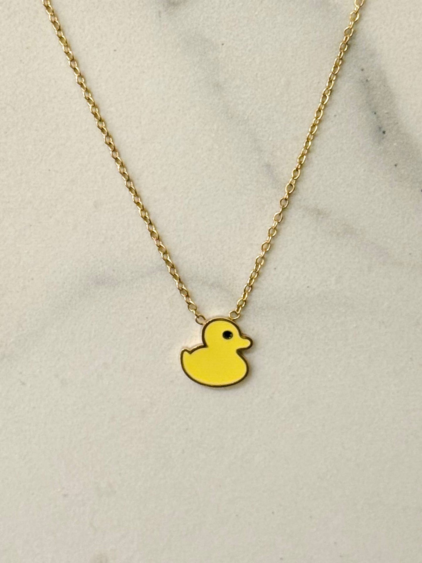 Collier Canard Jaune
