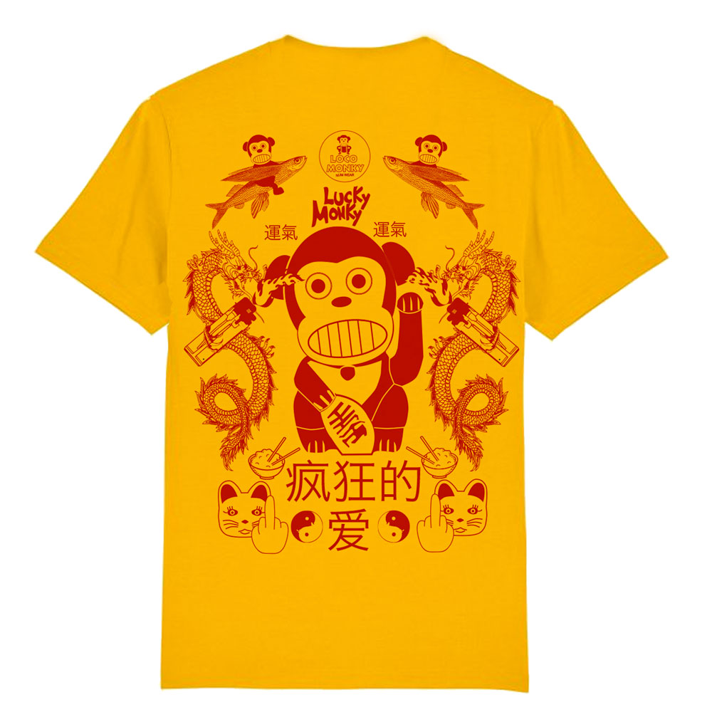 tee shirt lucky monky num wear 