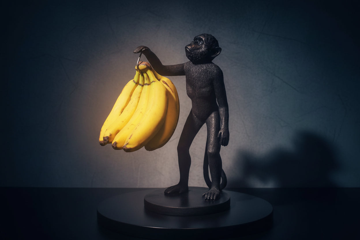 Porte Bananes Singe Noir