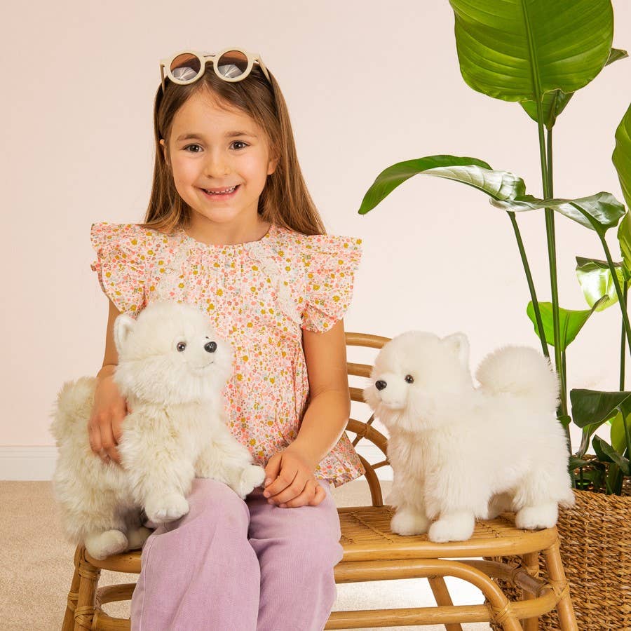 Pelúcia Spitz Branco em Pé