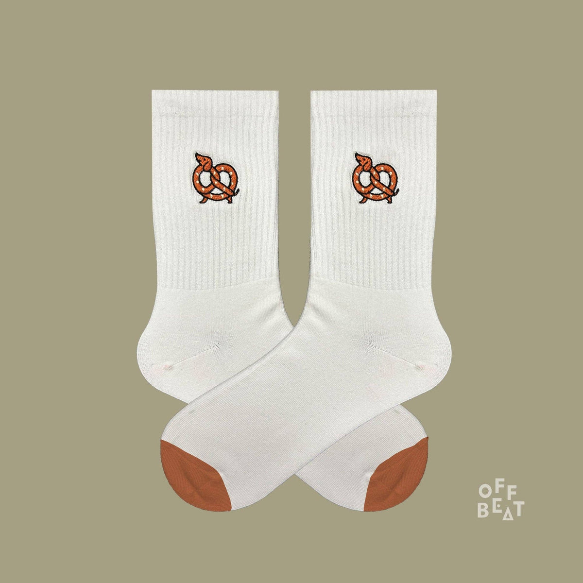 Chaussettes brodées teckel bretzel (Brezeldackel) – vue 3