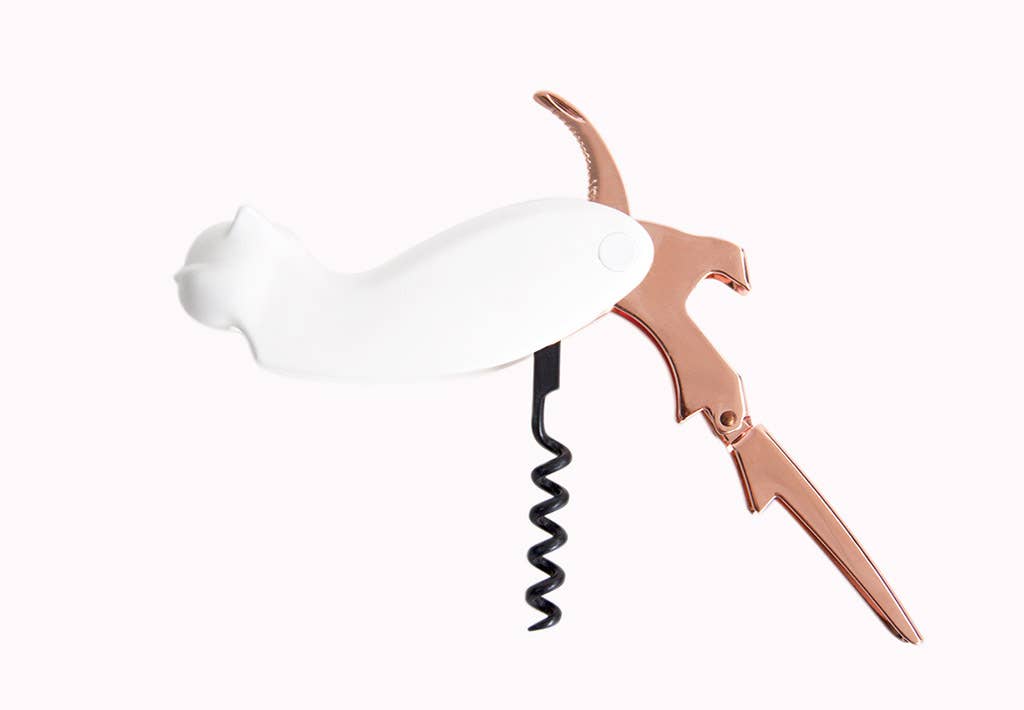 Tire-bouchon Chat Blanc “Meow”