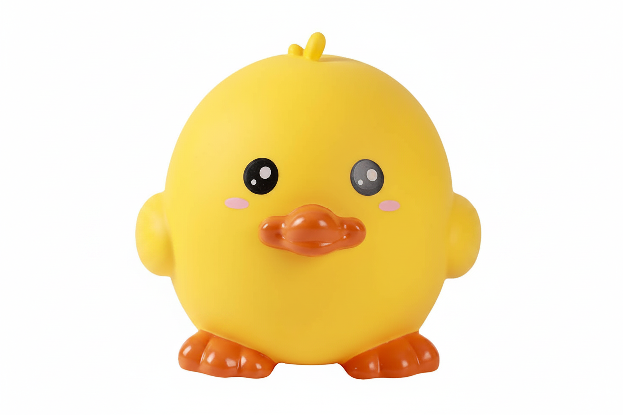 Sparschwein in Form einer gelben Ente