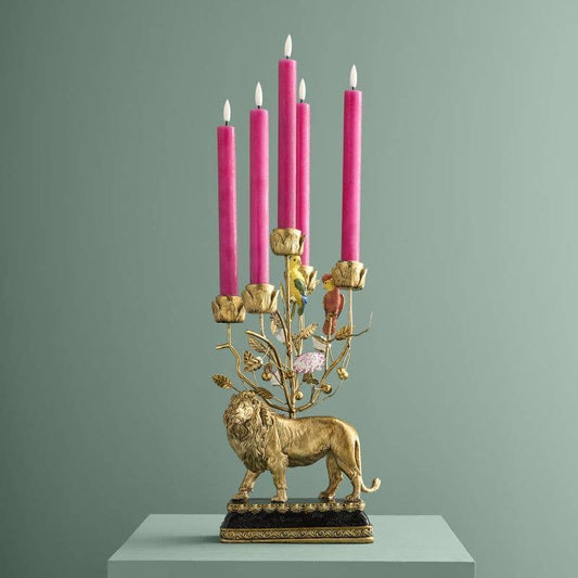 Lion Chandelier Poly/Metal, 20 x 15 x 37 cm
