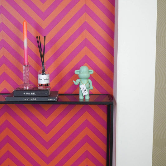 Ornament - Hanging Loose Monkey Figurine 'The Legend' - Polyresin - Mint Green - 11x7x19cm