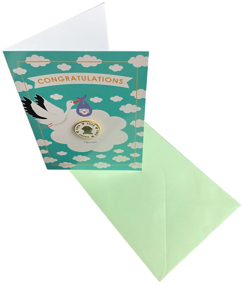 carte felicitations avec jeton papa maman jungle empire 