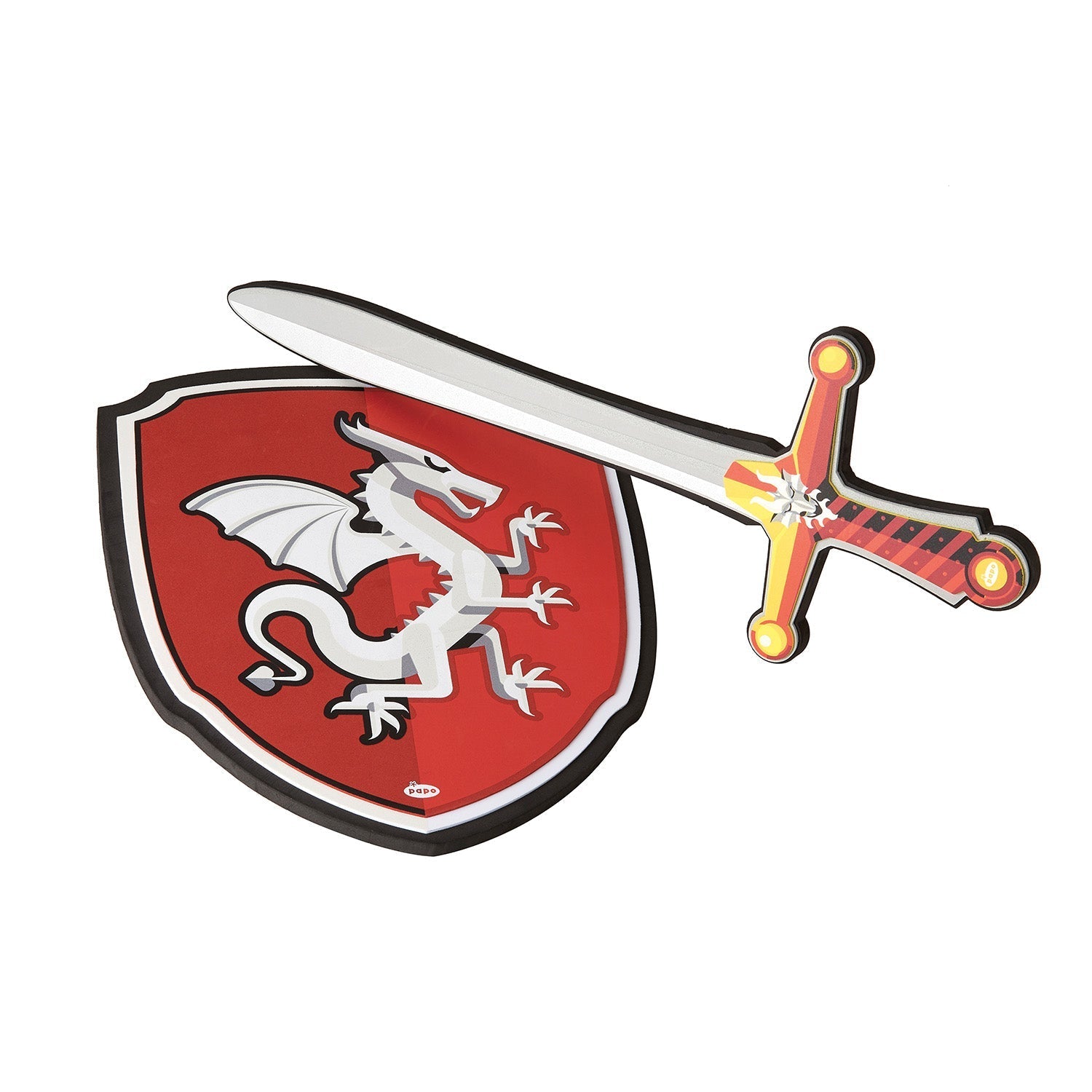 Bouclier Chevalier Dragon Papo - accessoire de déguisement