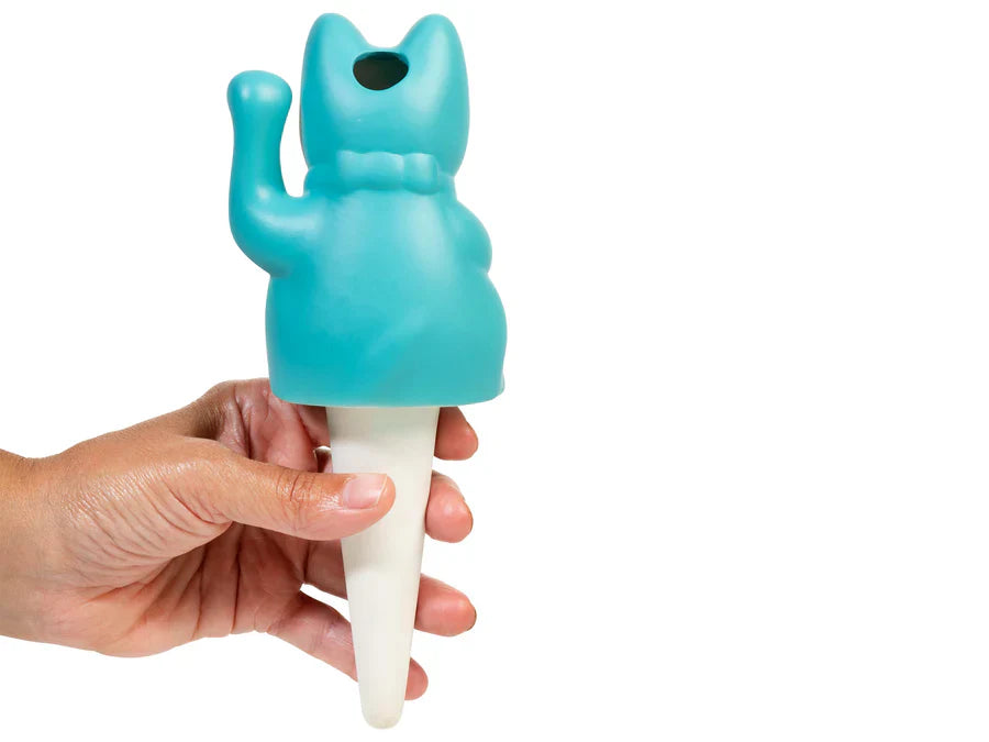 Arroseur Autonome Chat Chanceux Bleu Bitten – Objet déco original
