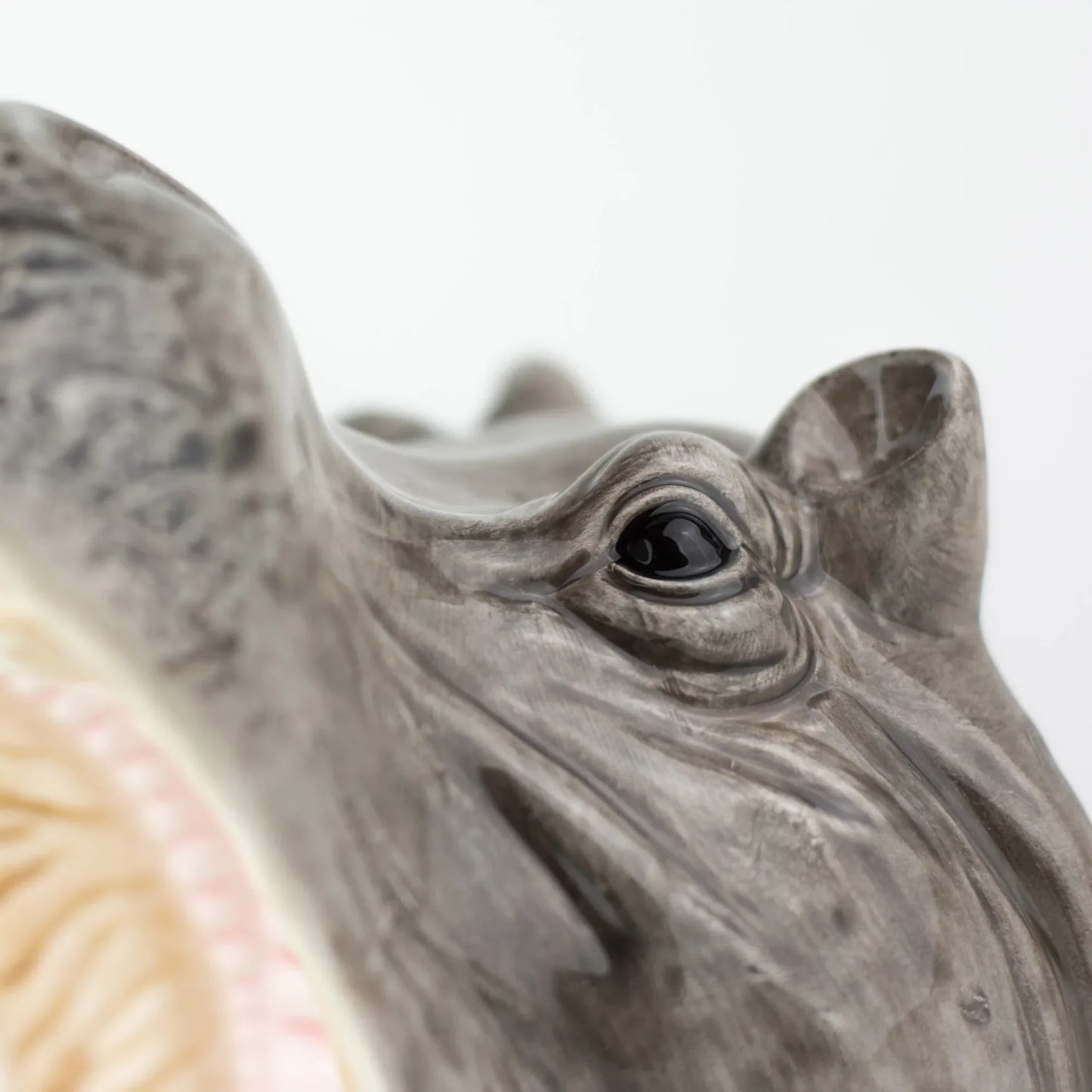 Cuenco de hipopótamo de hipopótamos hambrientos