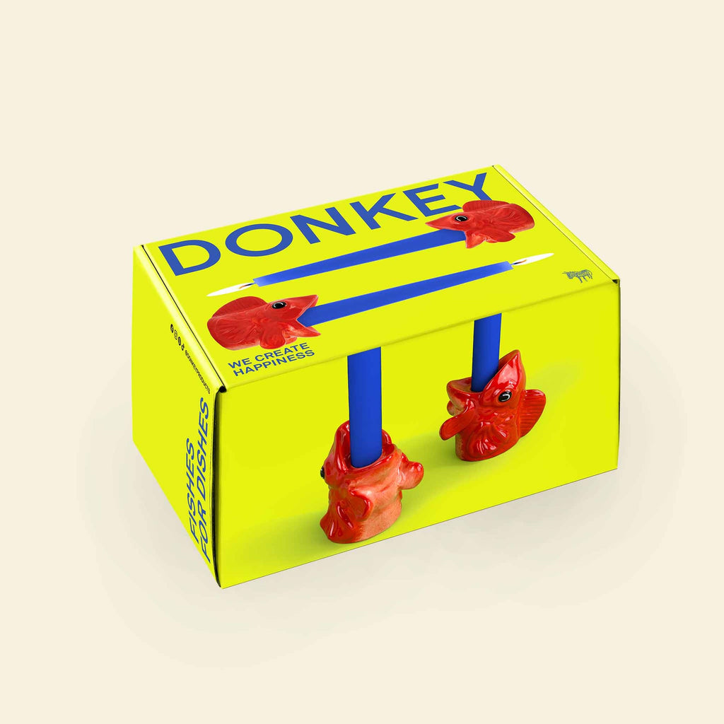 Vue du produit : Bougeoirs Poissons Rouges – Donkey Products
