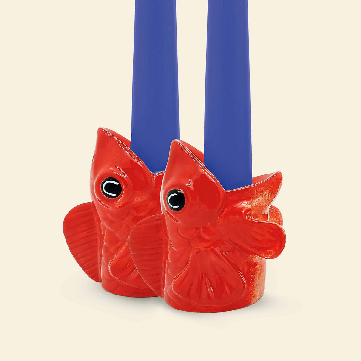 Vue complémentaire : Bougeoirs Poissons Rouges – Donkey Products