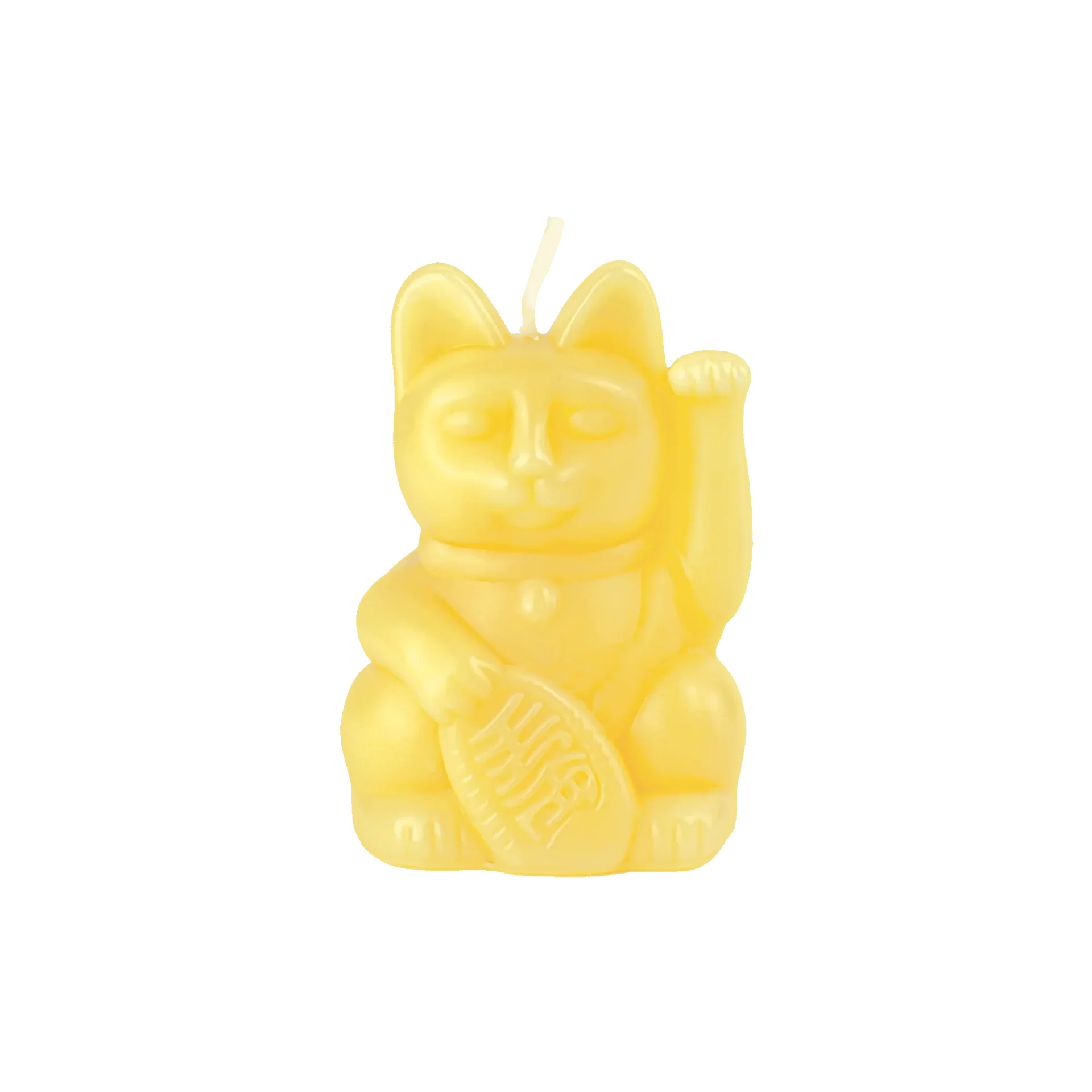 bougie chat chanceux jaune donkey