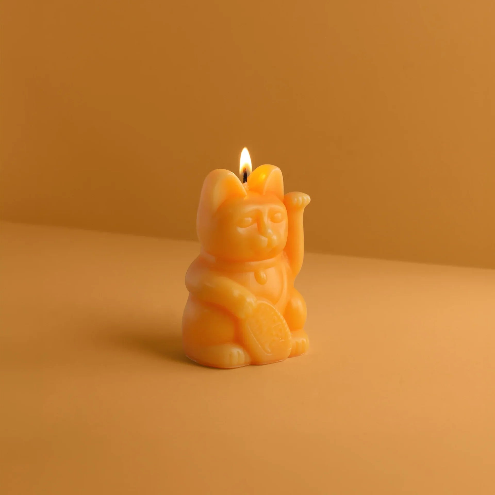 Peach Lucky Cat gyertya