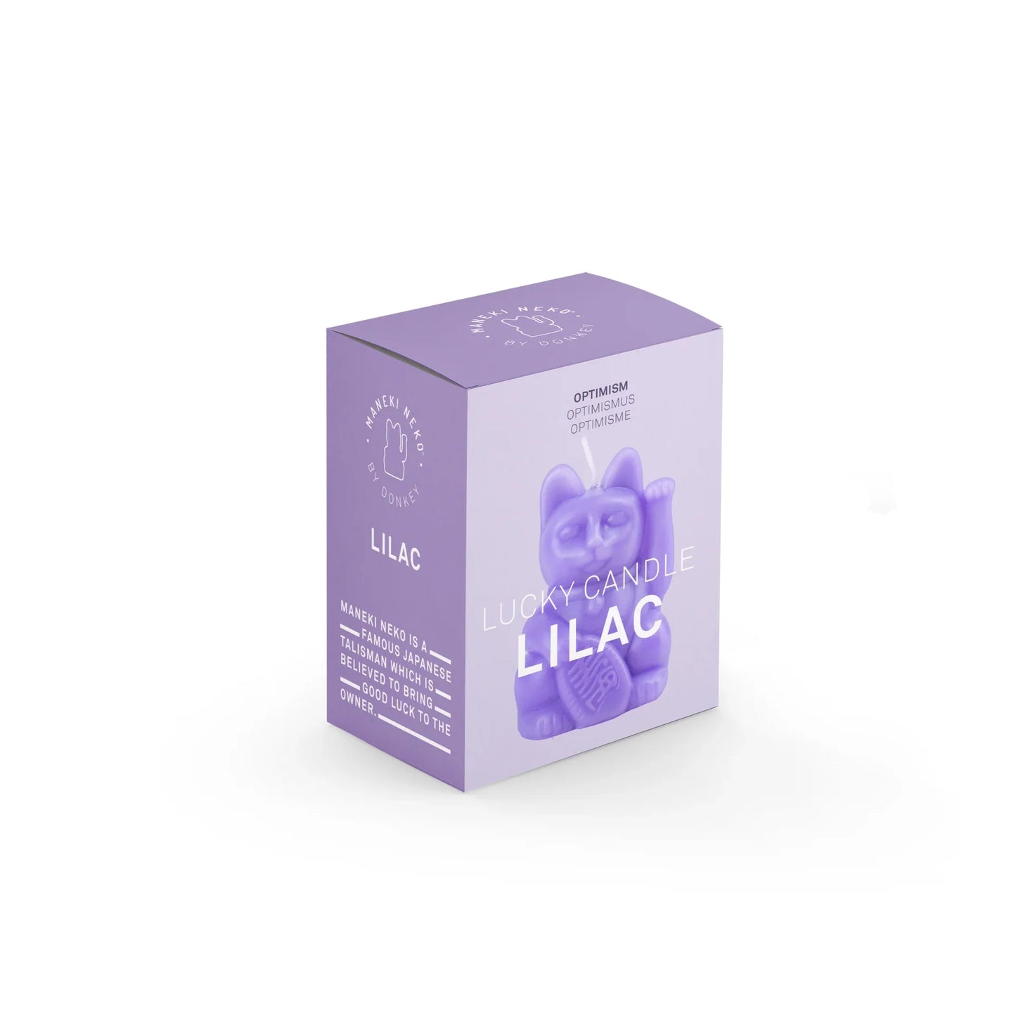 bougie chat chanceux lilas donkey