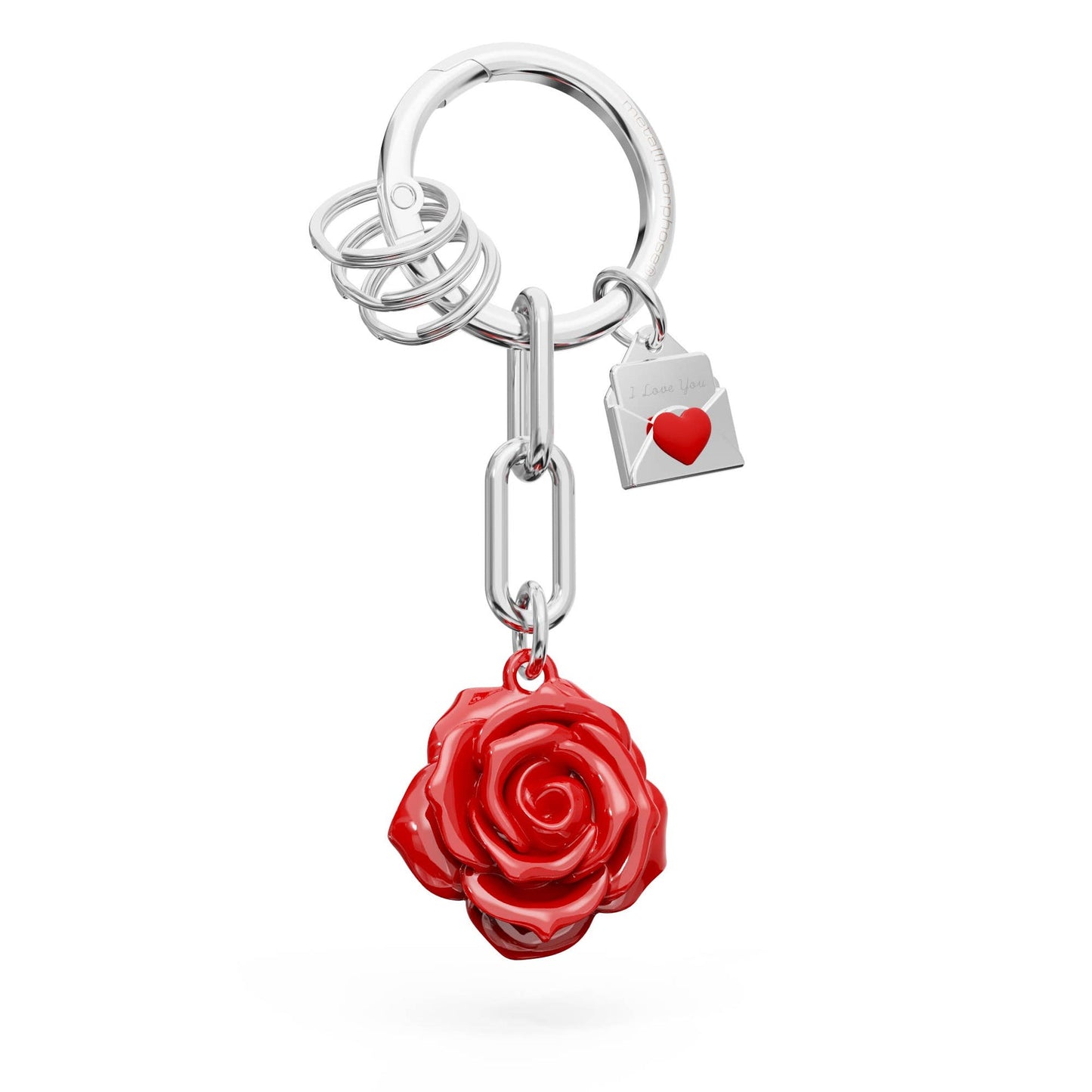 Rose Charm Keychain
