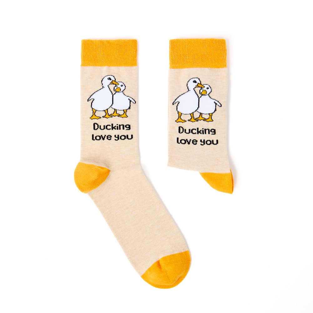 Șosete de rață „Ducking Love You”.