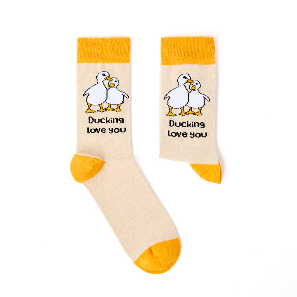 Chaussettes Canard "Ducking Love You" Urban Eccentric CoinCaillerie