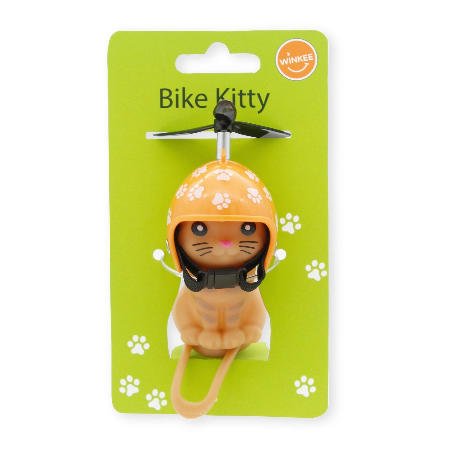 Chaton avec casque et hélice pour guidon