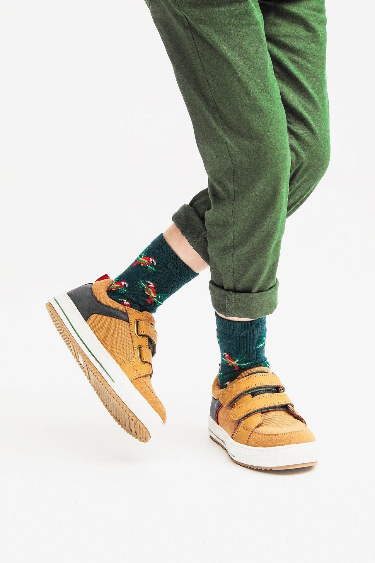 Детские носки с попугаями