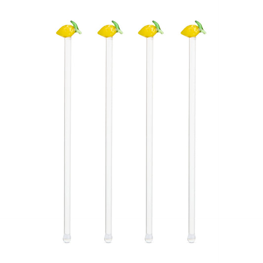 Agitateurs à cocktail en verre Citron