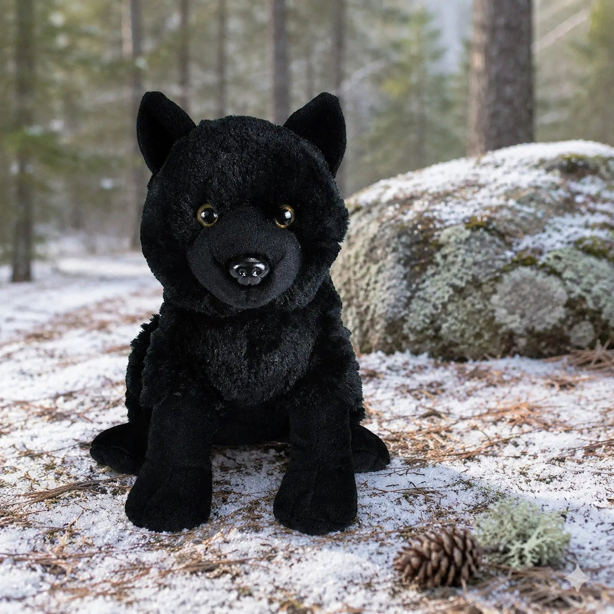 Peluche Loup noir - 30 cm Wild Republic – vue produit 2