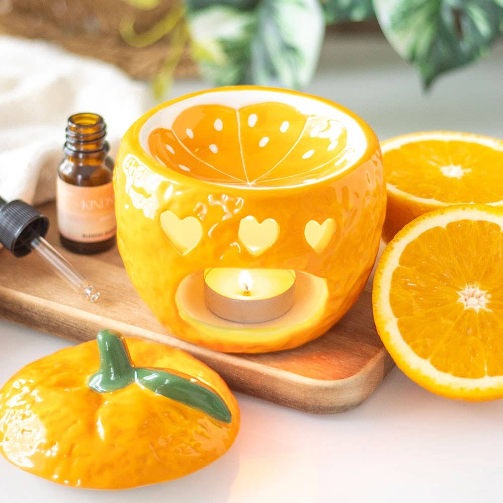 Brûleur d’huile en forme d’orange
