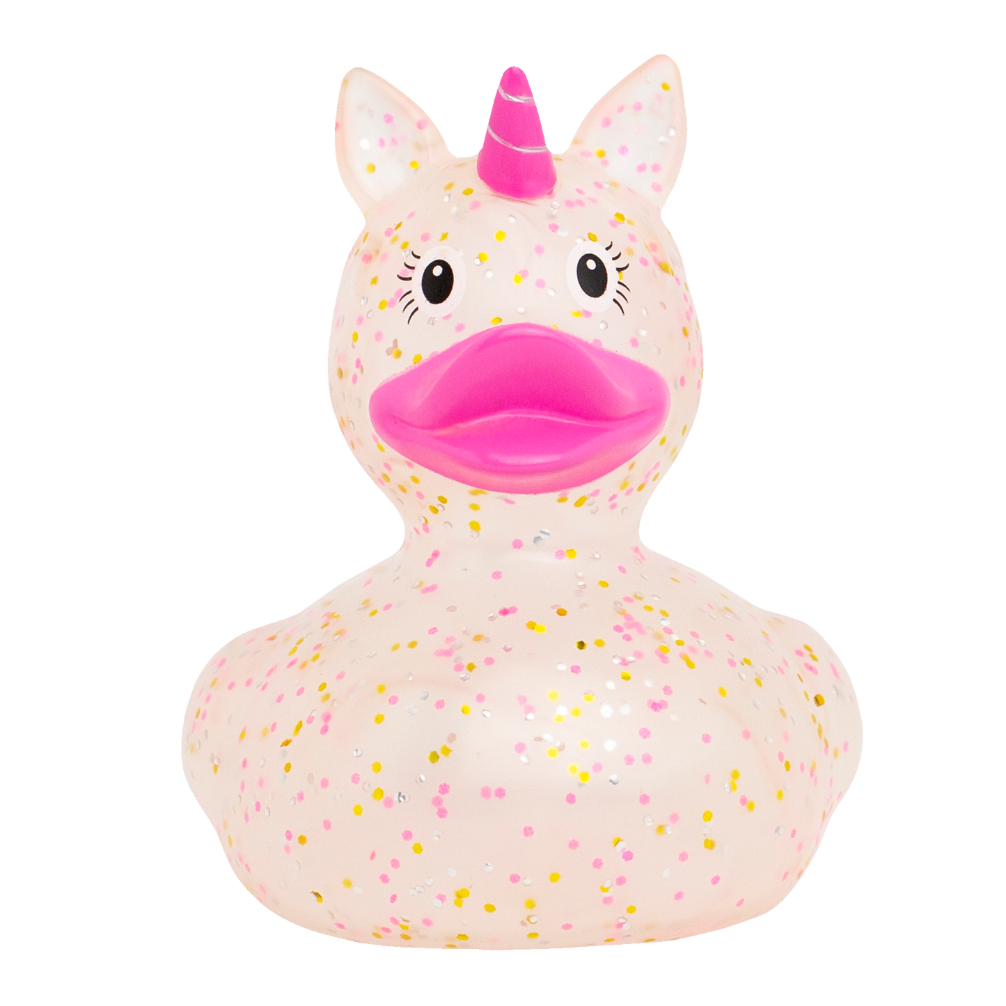 Canard Licorne Rose à Paillettes | Canard de bain Licorne confettis