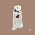 Bestickte Socken Bär