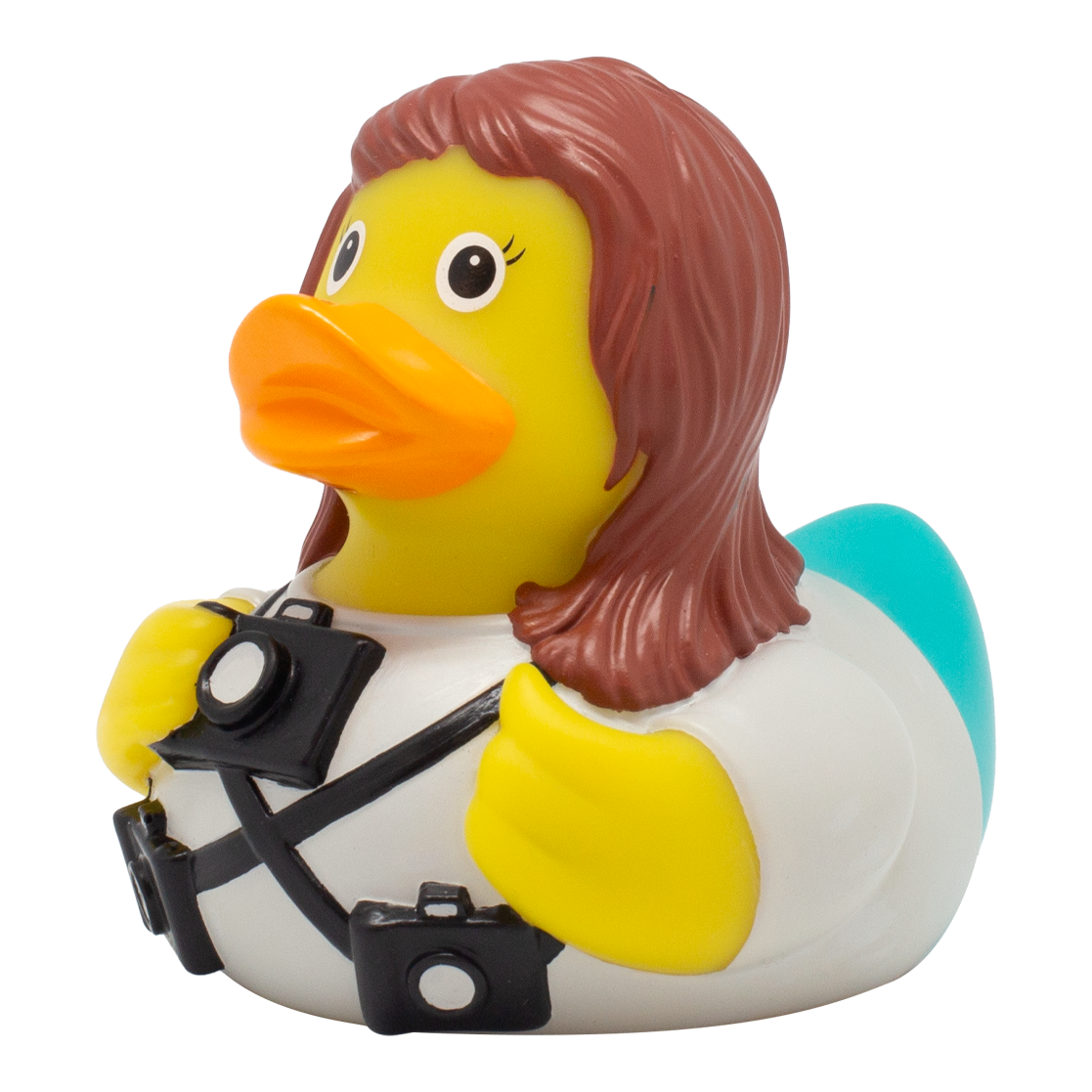 鸭子摄影师女人