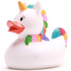 Canard Licorne Blanche Arc-en-ciel Fantasy Ducks