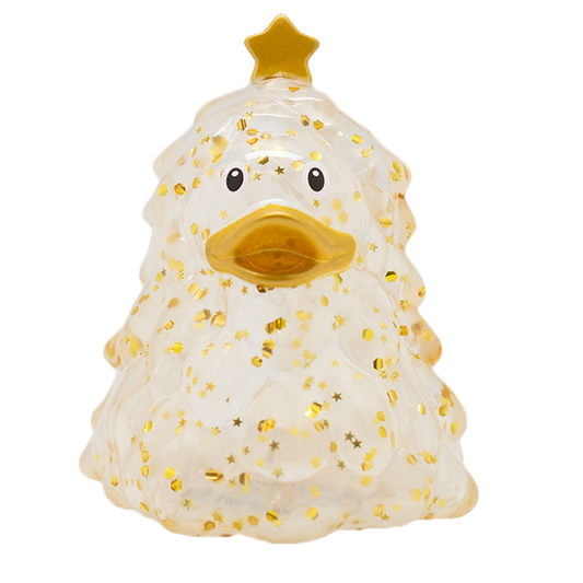 Canard Sapin de Noël Pailleté Doré Lilalu CoinCaillerie