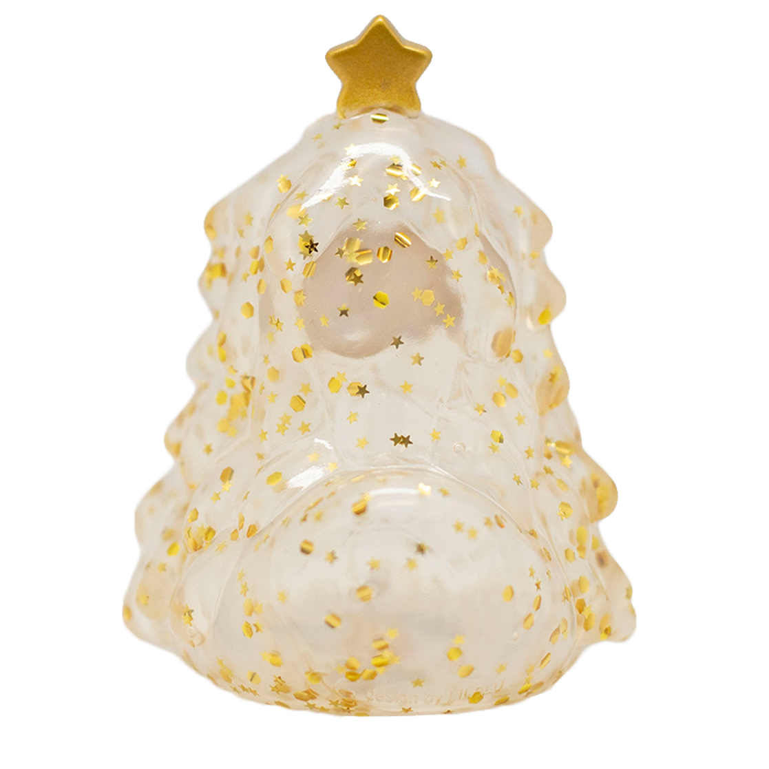 Gyllene Glitter Julgran Anka