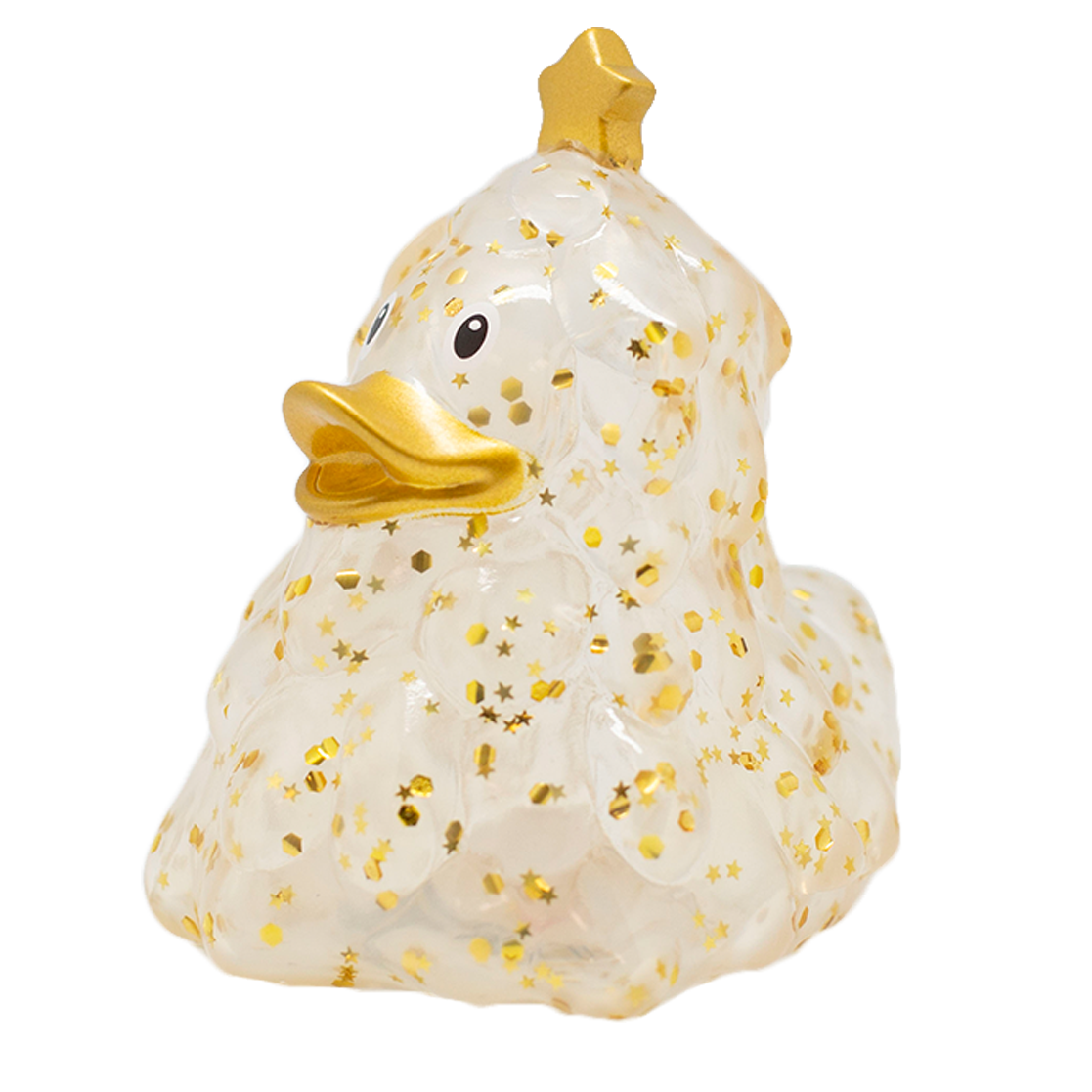 Canard Sapin de Noël Pailleté Doré Lilalu CoinCaillerie