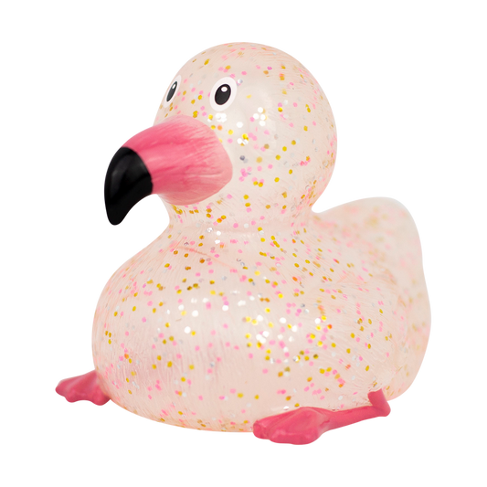 Glitrende Pink Flamingo Duck