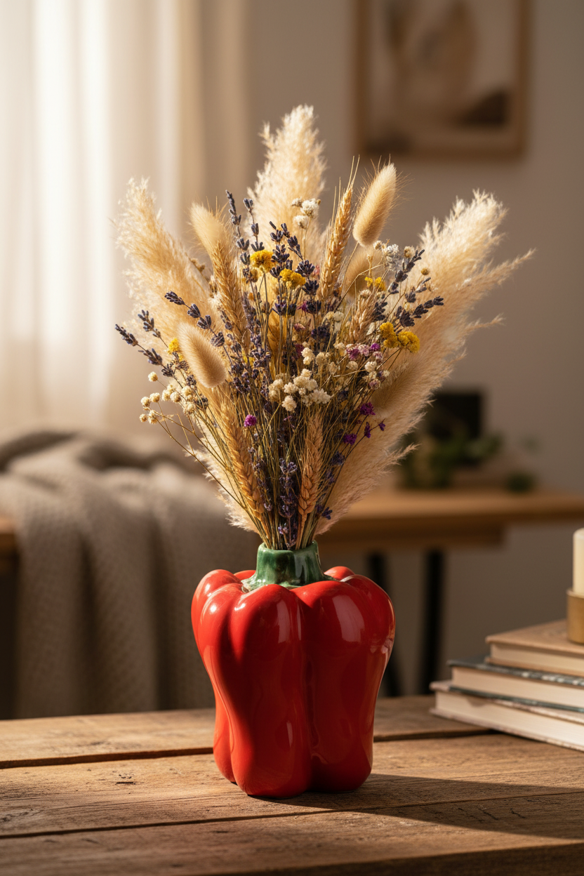 Petit Vase Poivron rouge