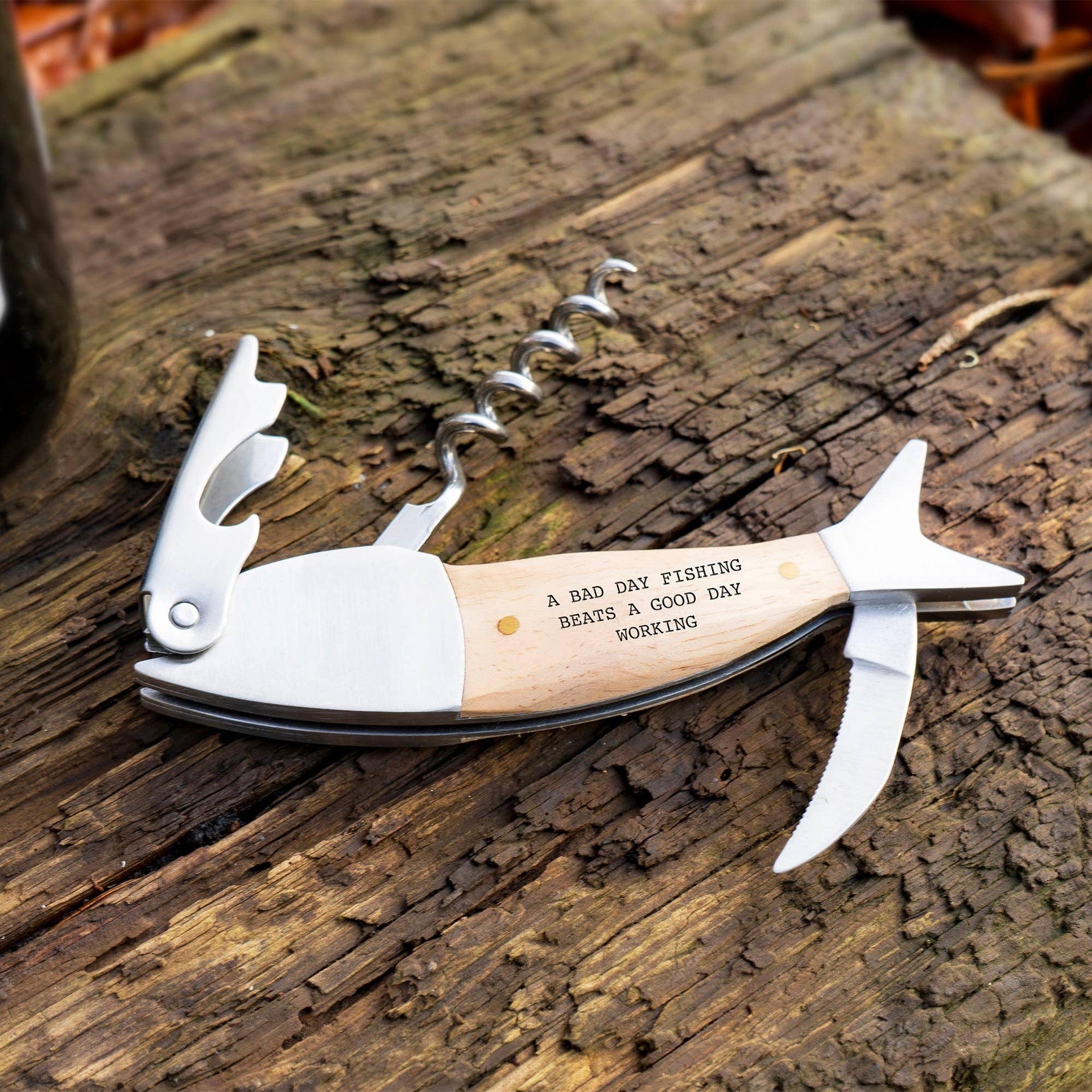 Tire-bouchon Sommelier Poisson 'Une Mauvaise Journée de Pêche...'