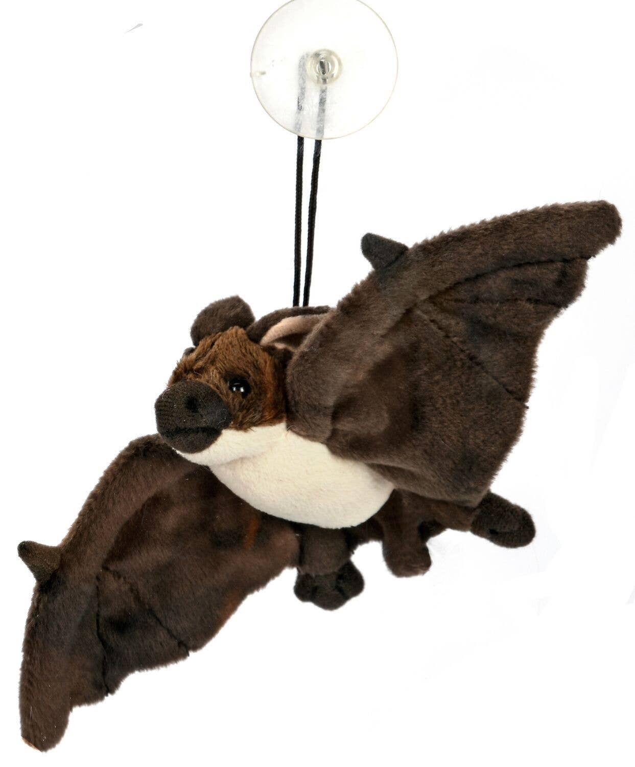 Peluche chauve-souris brun-blanc avec ventouse Uni Toys