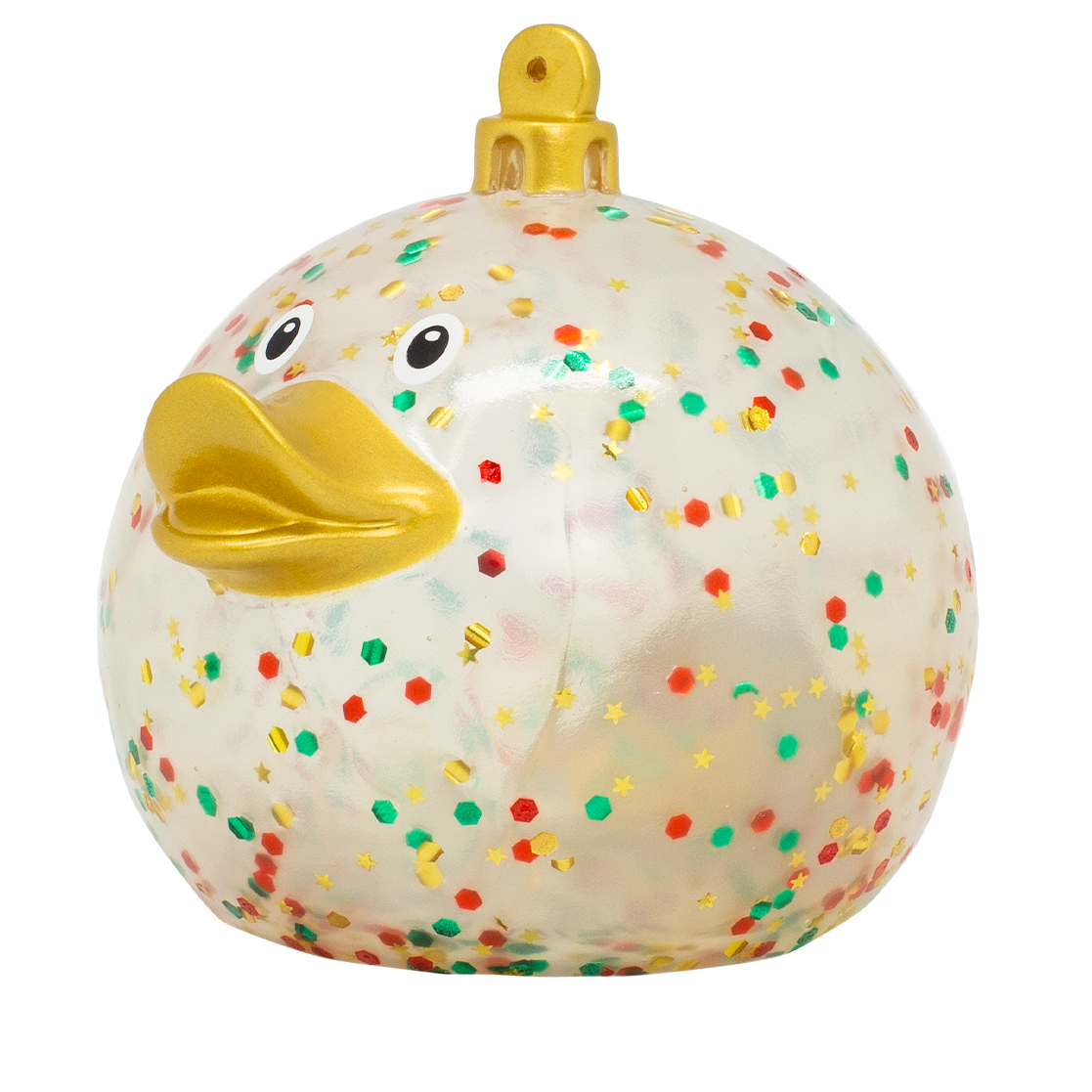 Canard Boule de Noël Pailleté Lilalu CoinCaillerie