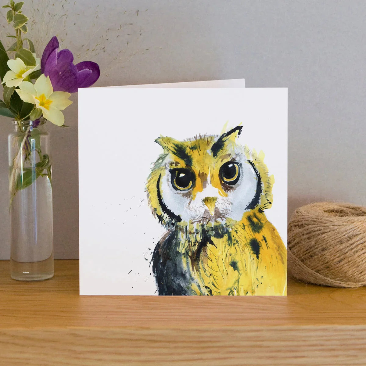 carte de voeux aquarelle hibou kate moby 48396620