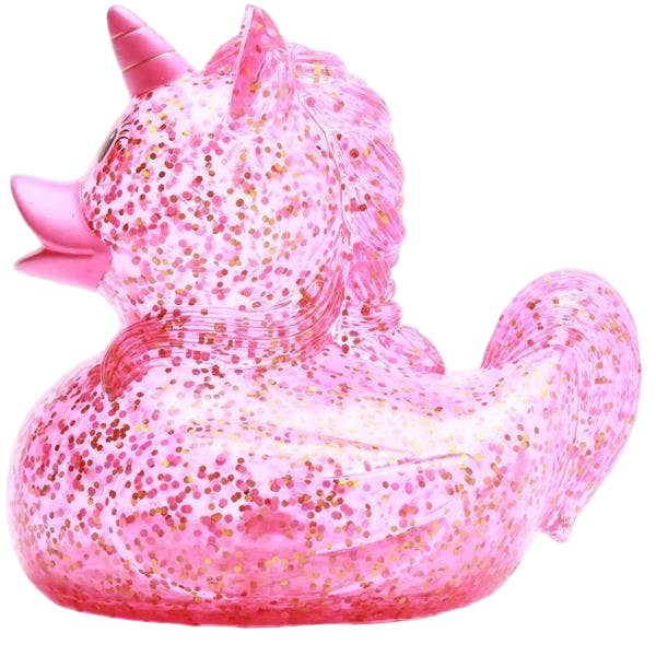 Canard Licorne Rose Pailleté