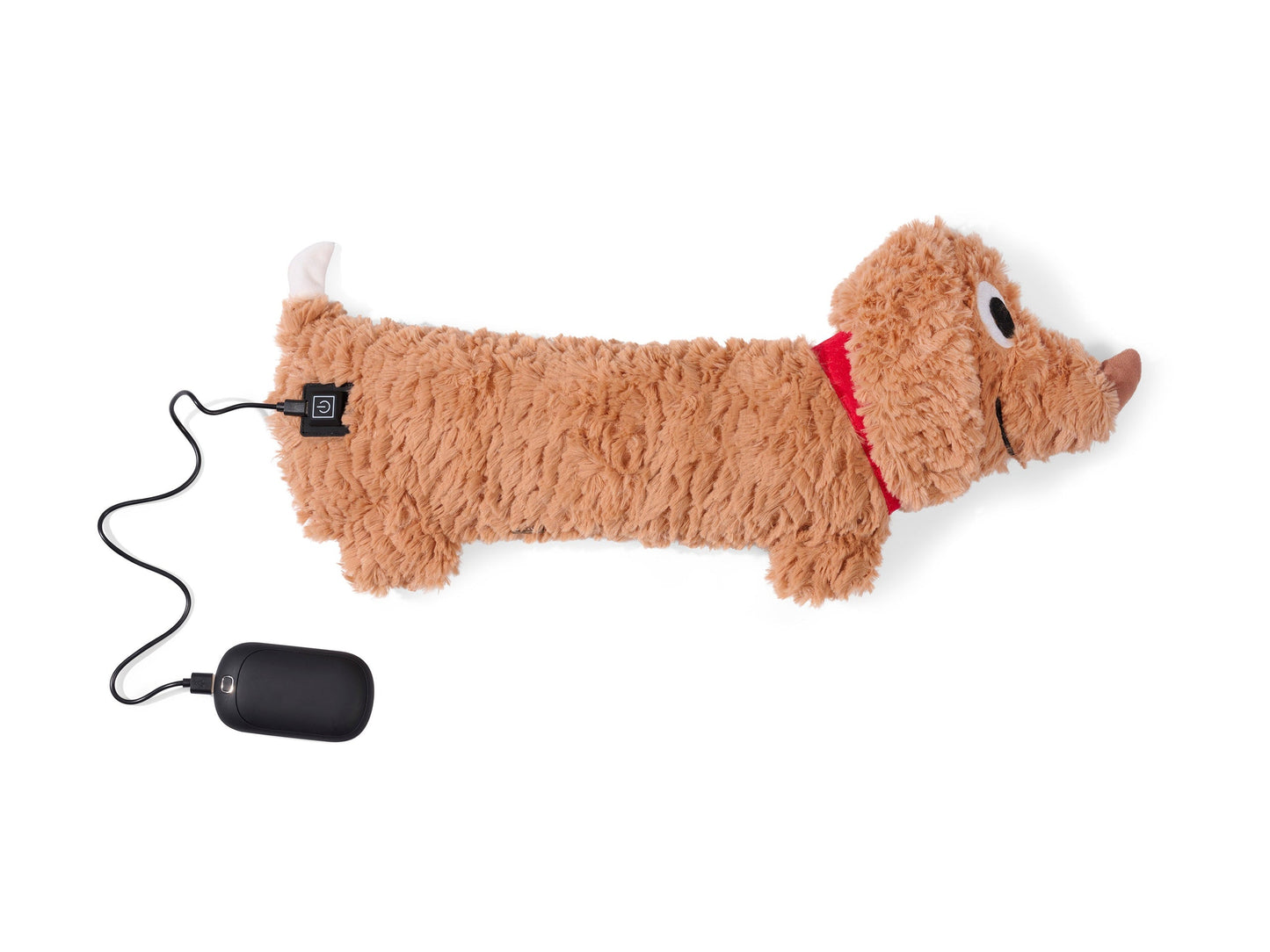 USB Fluffy Dog Warmer Brown Bitten – USB Heating Pad original