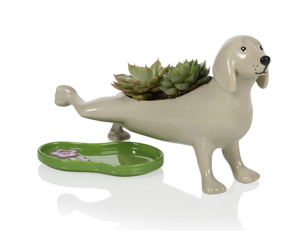 Peeing Dog Planter Bitten – Cache-pot original