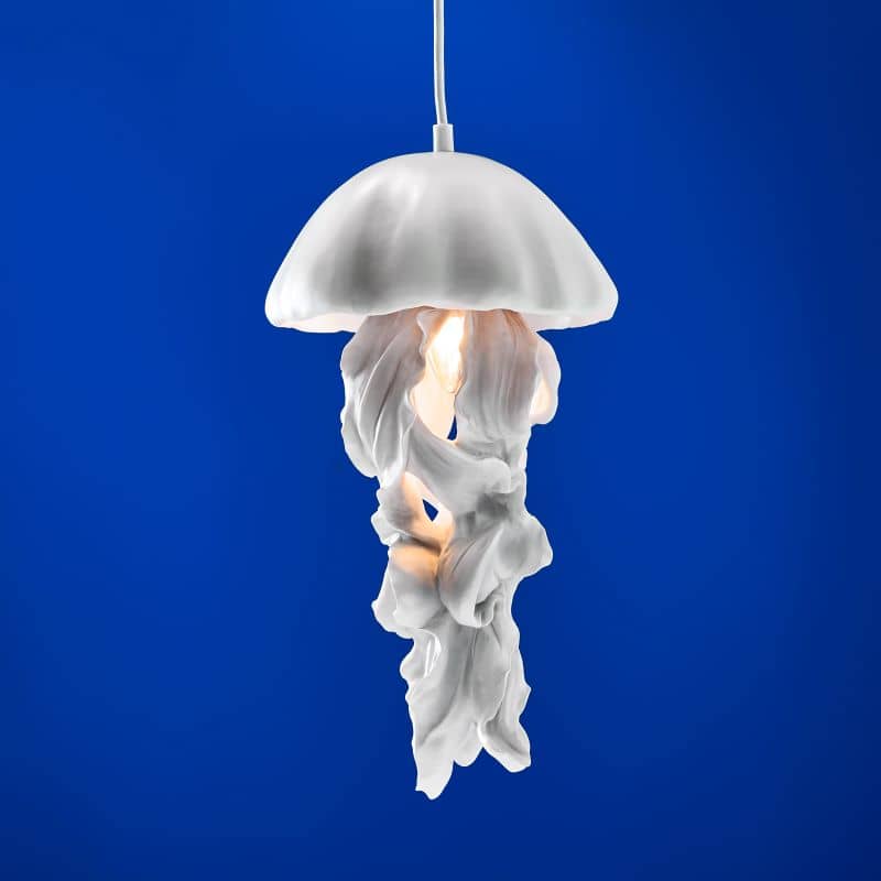 Plafonnier Ava, Blanc, 22,5 x 21,5 x 42 cm