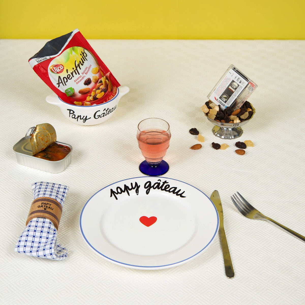 Assiette La Famille S’éclate - Papy Gâteau